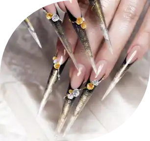 Custom nail art designs by expert technicians